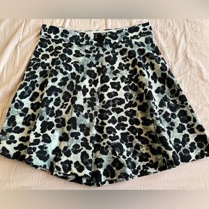 NWT Zara Leopard Print Skirted Shorts XS